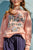 Tara sweater in rosa mit MERCI COUCOU Print für Kinder