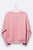 Tara sweater in rosa mit Blumen Stickerei für Frauen